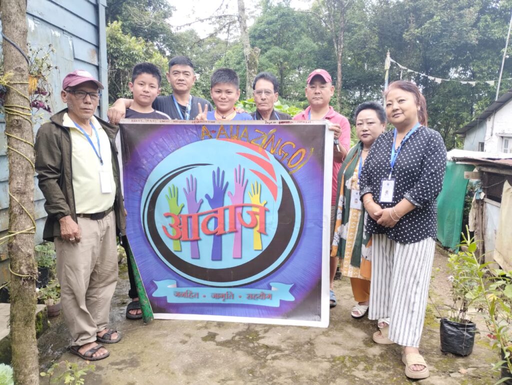 Aawaz Ngo Team during Trees Plantation Kurseong, Darjeeling