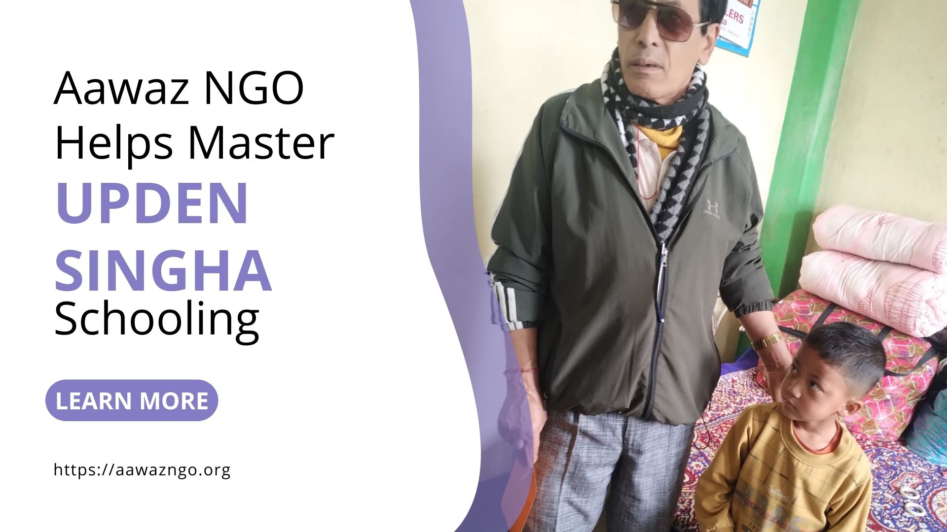 Aawaz NGO Helps Master Upden Singha Schooling After Father's Accident – Kurseong